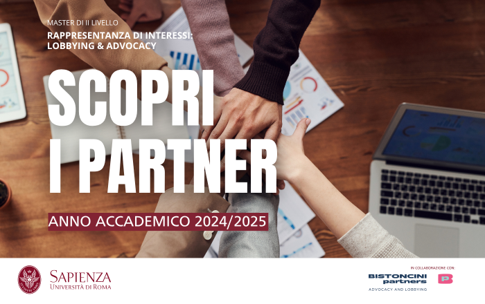 I partner del Master di II livello in Rappresentanza di interessi: Lobbying & Advocacy