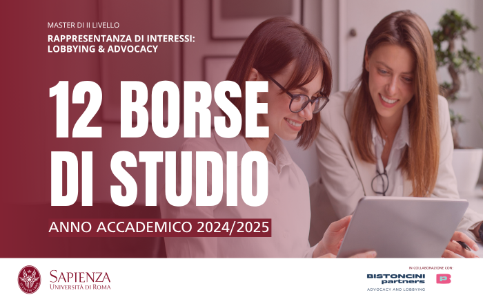12 borse di studio per l'anno accademico 2024/2025